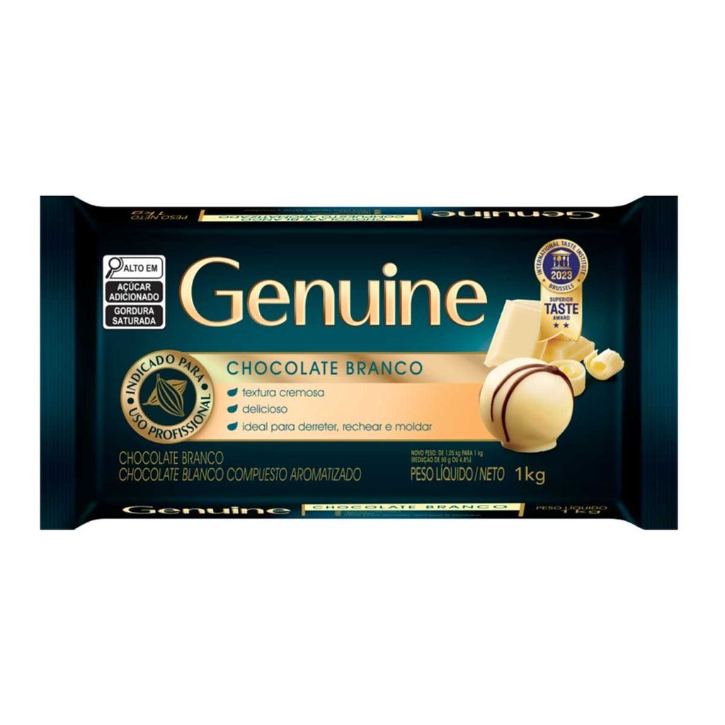 Chocolate Genuine Branco 1kg - Comprar com Melhor Preço em Lanches