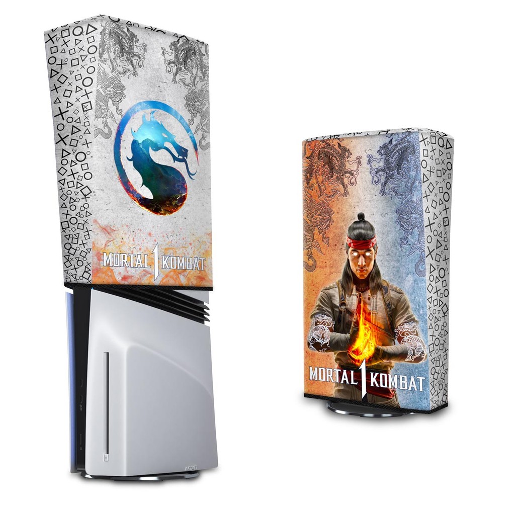 Capa para PS5 Pro Anti Poeira Vertical - Mortal Kombat 1
