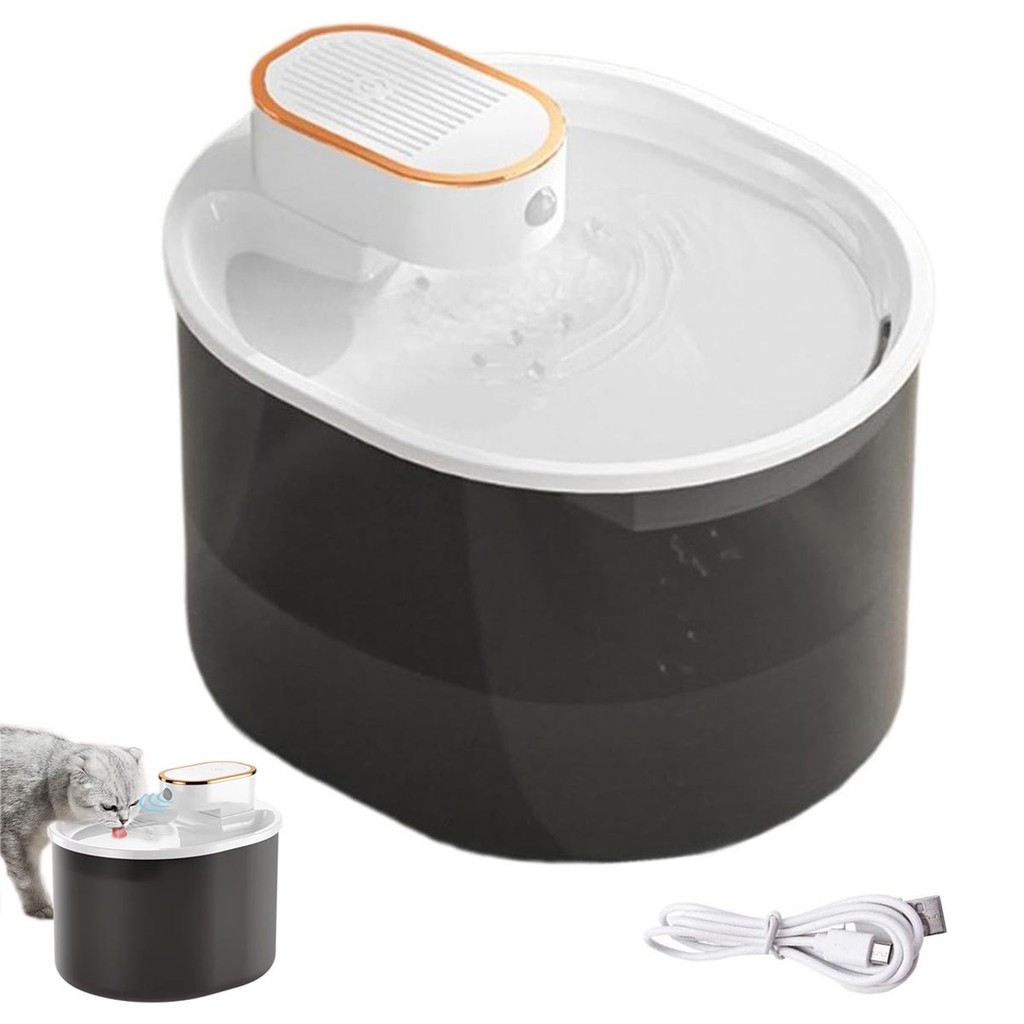 Bebedouro Fonte de Agua Gato Pet Cachorro Cao Sensor Presença Movimento 3 Litros Bateria USB Automatico Silencioso