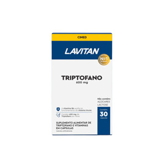 Lavitan Triptofano 600mg Suplemento - 30 Comprimidos - Cimed em Oferta na Shopee