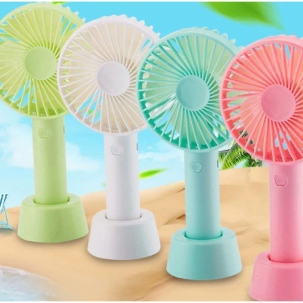 Mini Ventilador Recarregável Portátil De Mão Mesa Usb Pilha 3 velocidades em Oferta na Shopee