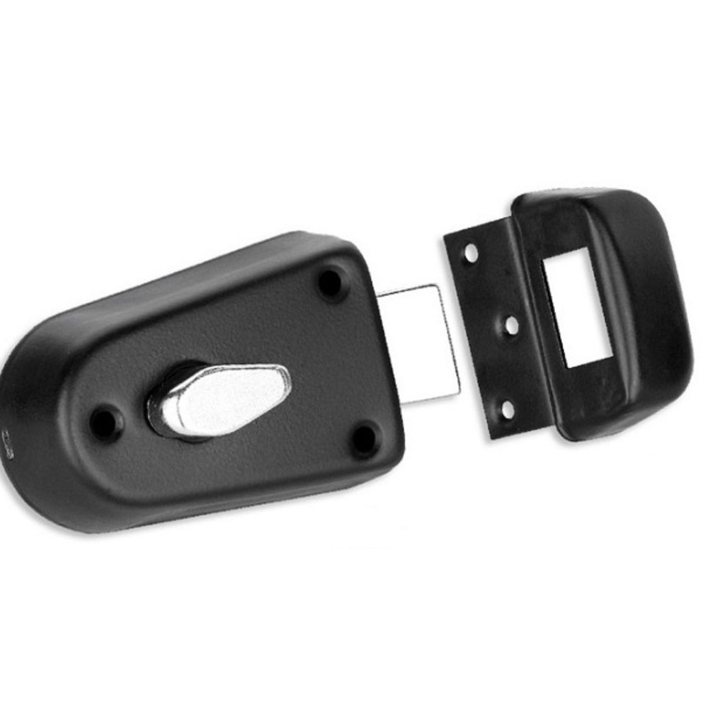 Fechadura de Sobrepor com Lingueta 355 FRP Preta 1133 Haga