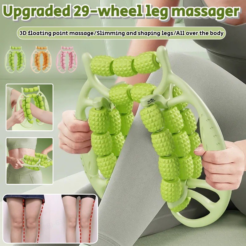 29 Rodas Bezerro Braço Perna Rolo De Massagem Corporal Emagrecimento Corpo Anti Celulite Massageador Feminino Shapely Pe
