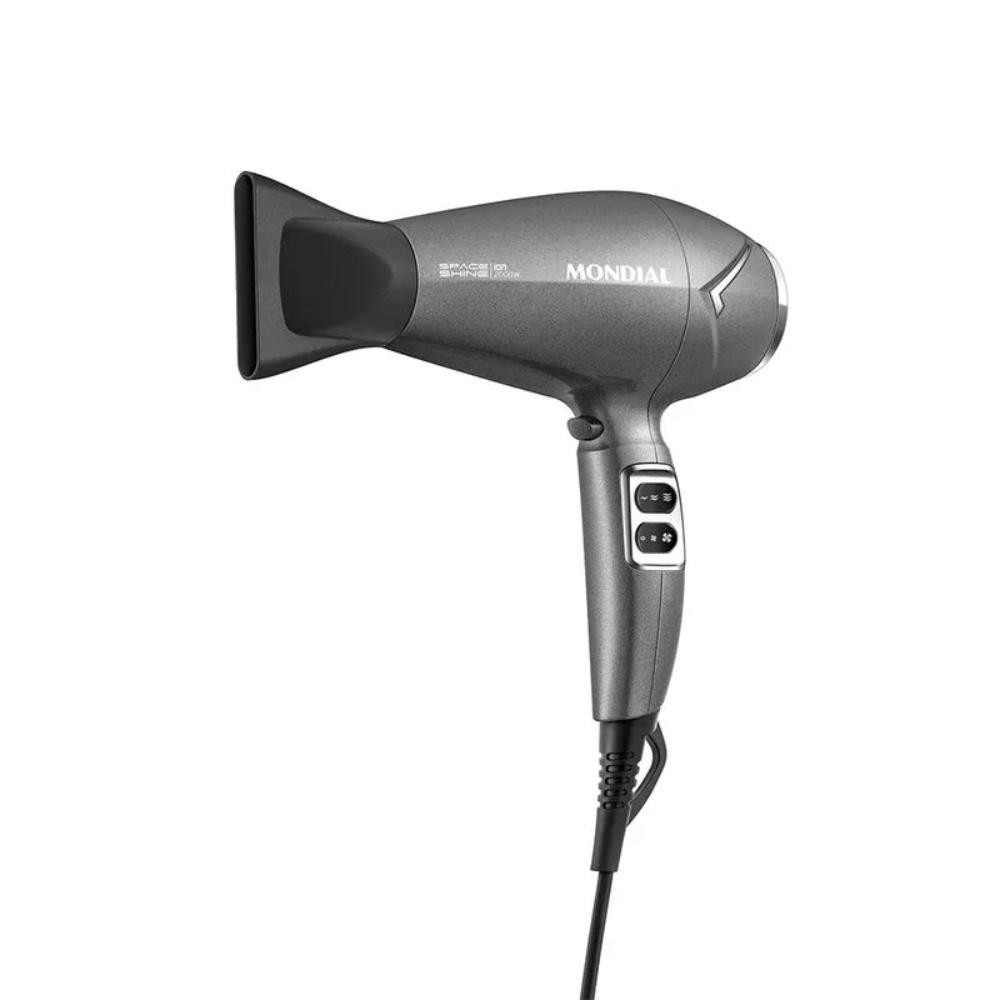 Secador de Cabelo Mondial Space Shine Grafite 2000W 127V - SC-20 em Oferta na Shopee