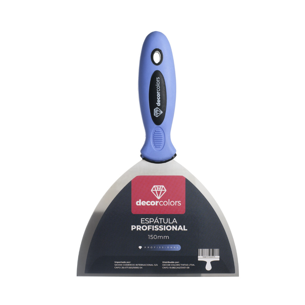 Espatula profissional inox cabo emborrachado 150mm - Decor Colors