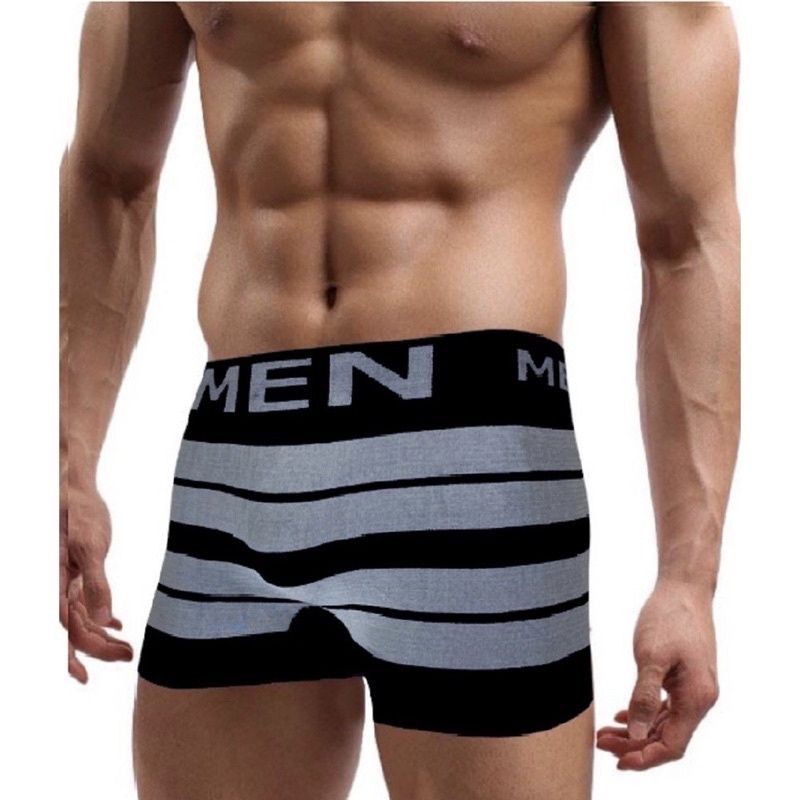 Kit 4 Cuecas Box Boxer Men Microfibra Estampas E Lisa Variáveis Adulto Poliéster