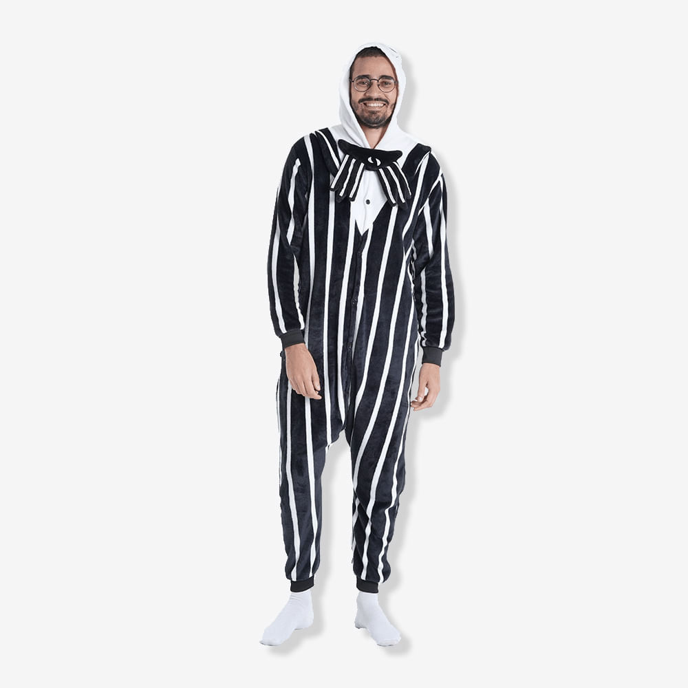 Macacão Kigurumi Jack Skellington - O Estranho Mundo de Jack - Men Clothes