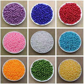 1000 Pérola 6mm Coloridas 100% Abs 1a Linha Artesanato Furo Passante Premium em Oferta na Shopee