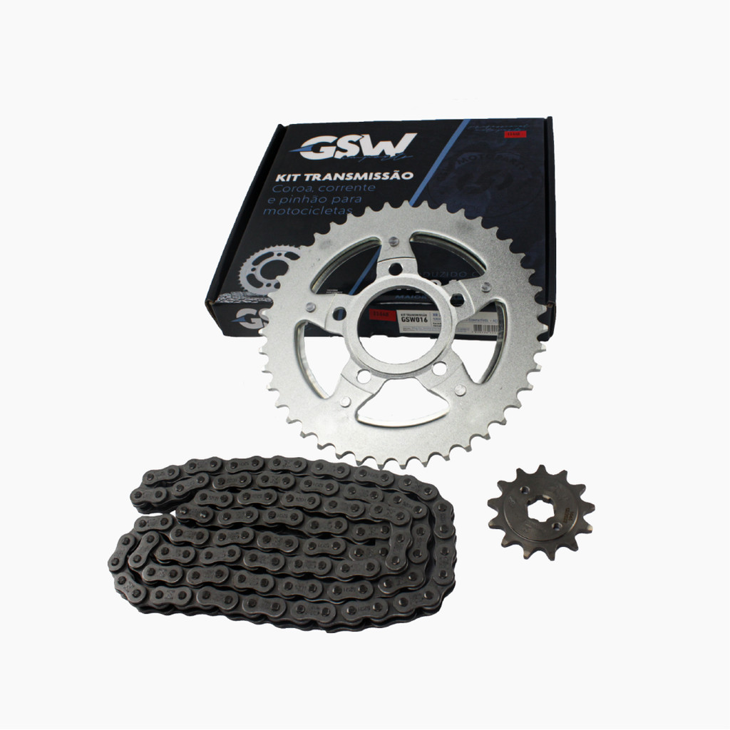 KIT COROA/PINHAO/CORRENTE S/RET. CBX200 STRADA GSW