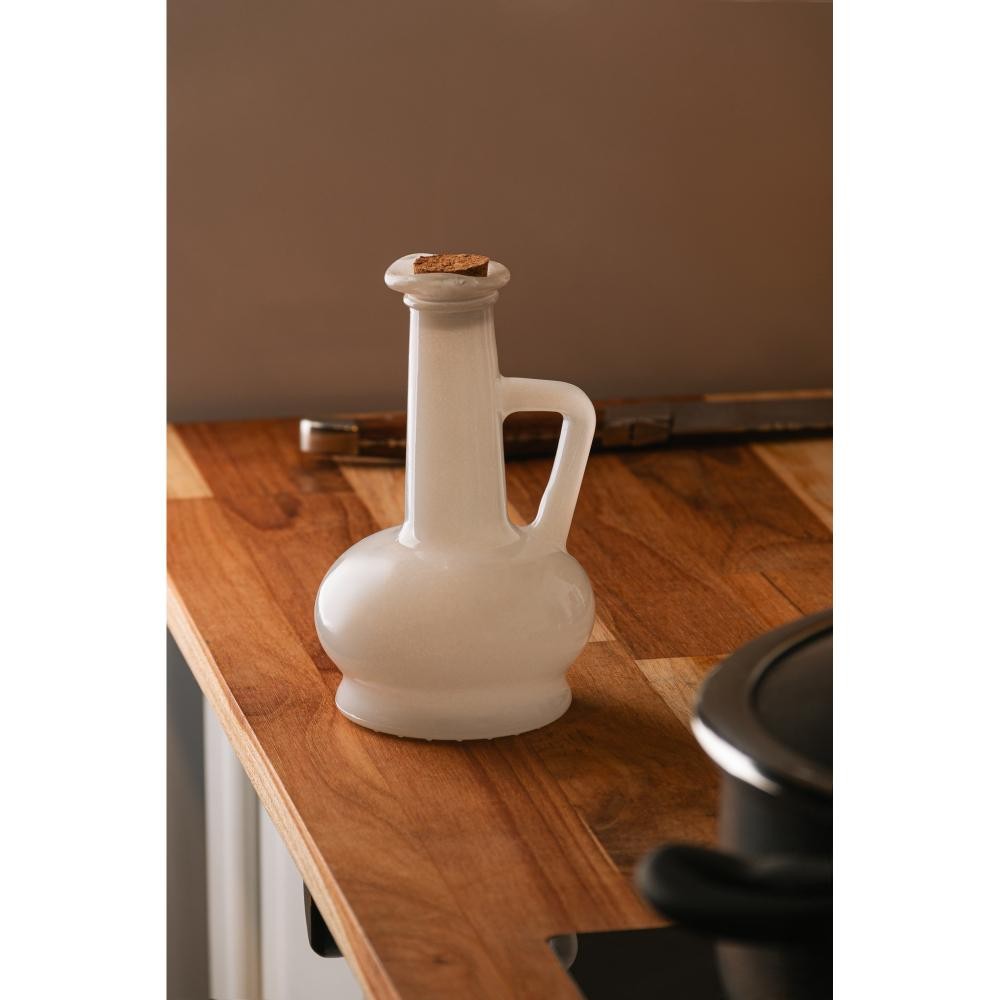 Garrafa para Azeite Wolff de Vidro Pintado Branco 230ml - Home & Living
