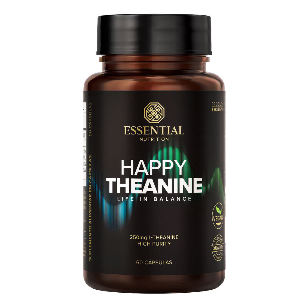 Happy Theanine Essential Nutrition L-teanina 60 Cápsulas