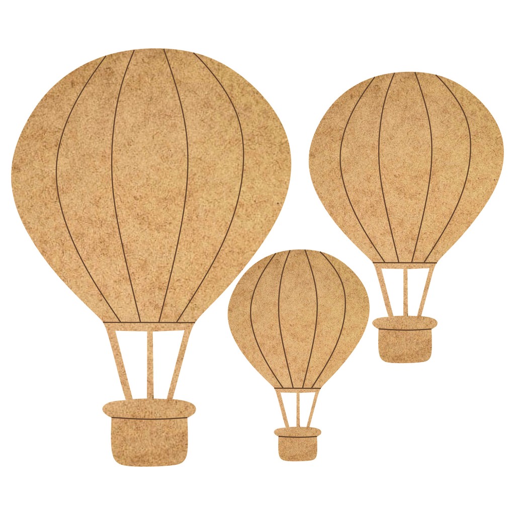 Kit 3 Pçs Balão Mdf Cru Diversos Tamanhos 15 / 20 / 30 Cm em Oferta na Shopee
