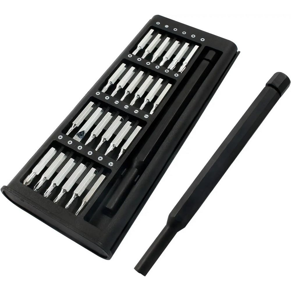 Kit 25 em 1 Chaves De Precisão Chavinhas para Eletrônicos Notebook Celular Fenda Philips Torx Hallen Estrela Ferramenta
