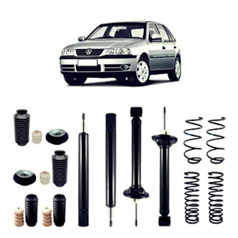 4 Amortecedor+ 4 Kit+ 4 Mola Gol G5 G6 2008 2009 2010