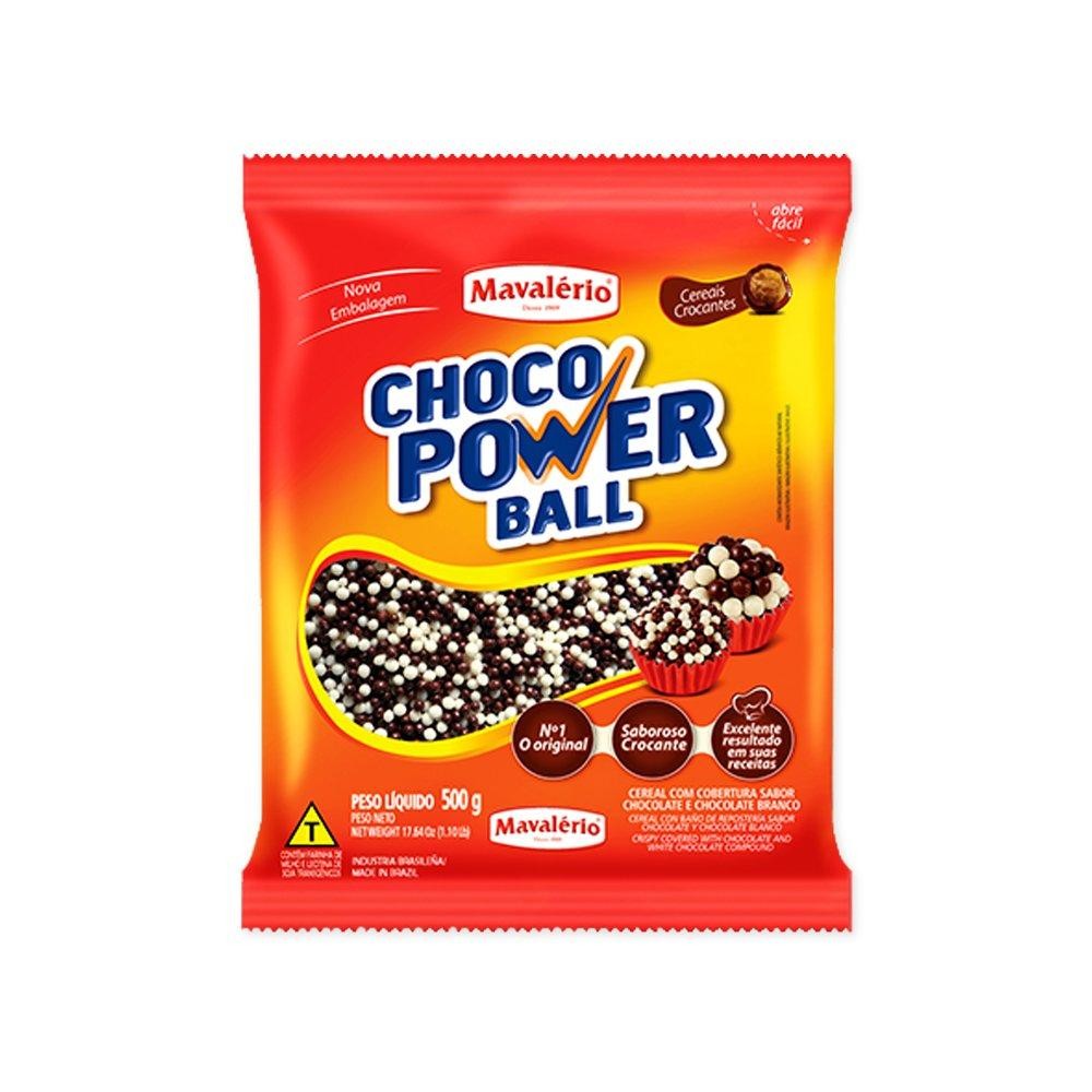 Cereal Power Ball Micro Ao Leite e Branco 500g - Mavalério