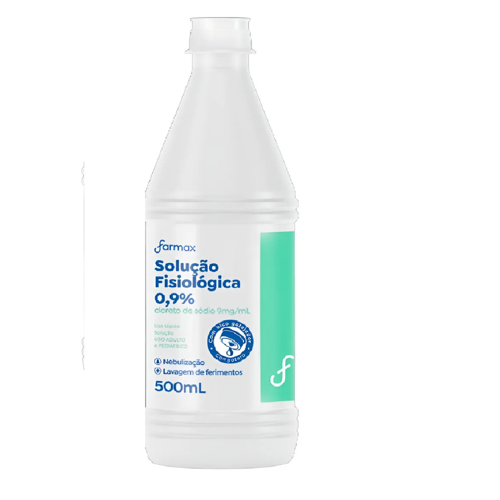 Soro Fisiológico 500ml Farmax Sorimax Com Bico Gotejador
