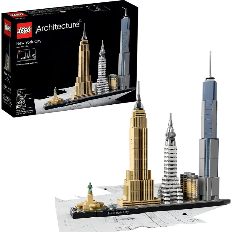 Lego Architecture New York City  c/ Kit LED Importado  21028
