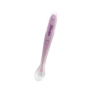 Colher de Silicone Premium Infantil Rosé para Bebê