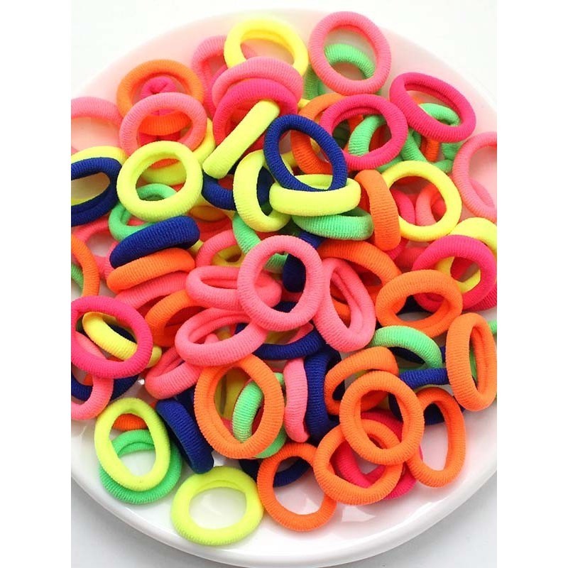 Kit 360/720 elasticos de Cabelo Tipo Meia Xuxinha Criança Adulto Infantil Rabicó  Pequeno em Oferta na Shopee