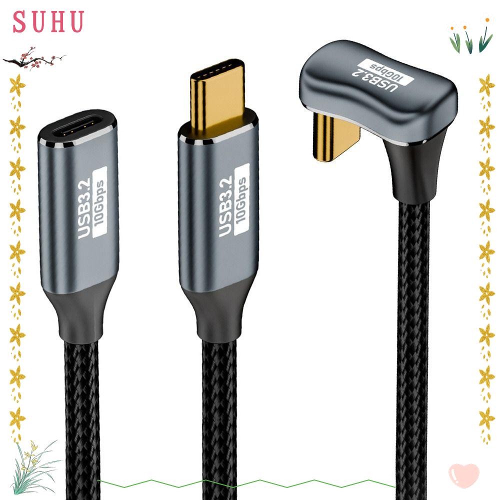Cabo De Dados SUHU OTG , USB 3.1 Gen 2 Tipo C PD 100W 10Gbps , Linha De Carregamento Rápido Para Celular Com Cotovelo La