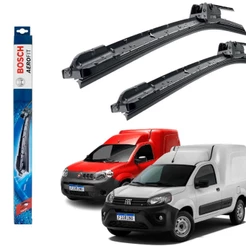 Par Limpador Parabrisa Dianteiro Fiorino 2014 2015 2016 2017 2018 2019 2020 - Palheta Original Bosch