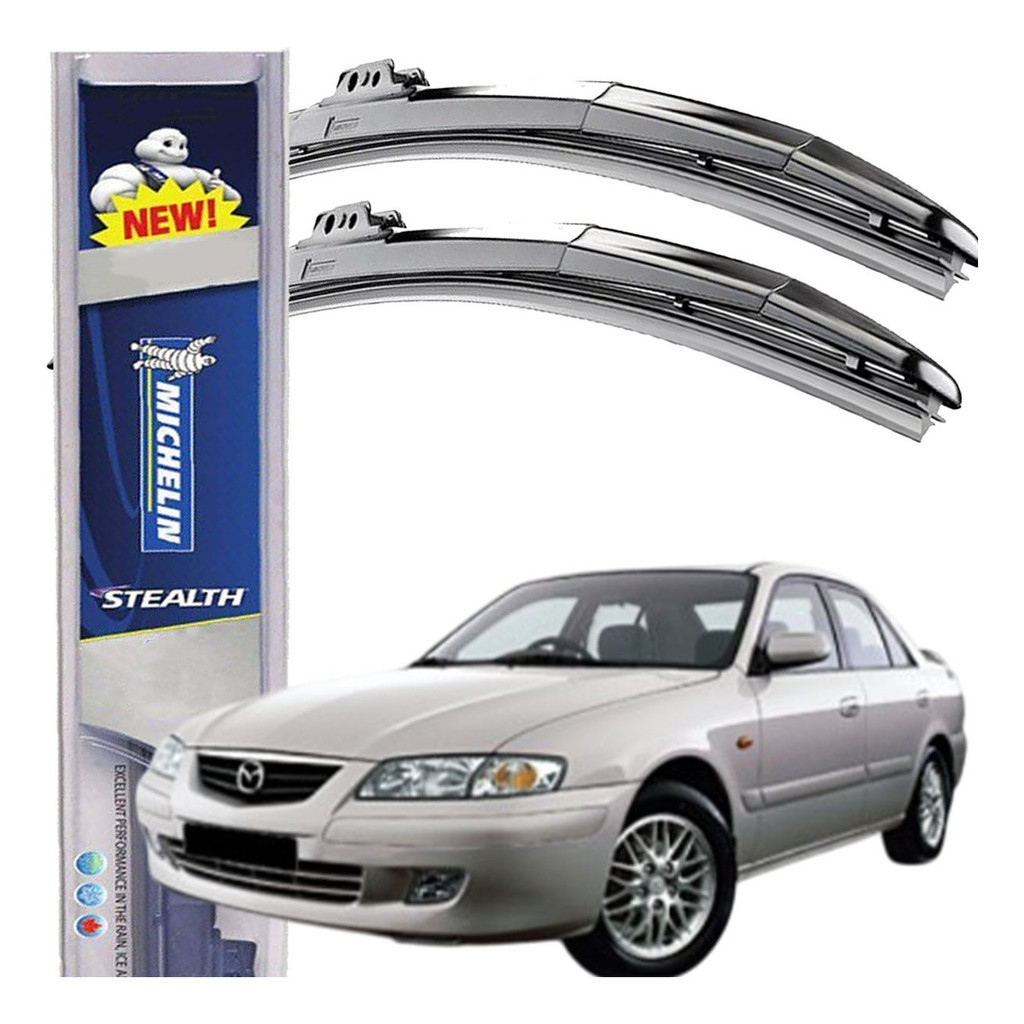 Par Palheta Limpador Parabrisa Michelin Mazda 626 e 626 Wagon 1997 1998 1999 2000 2001 2002