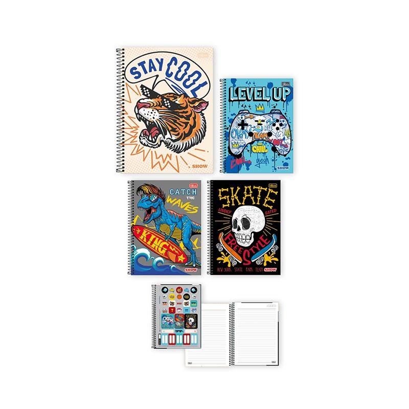 Caderno Universitário Capa Dura 10 Matérias Tilibra 160X4un em Oferta na Shopee