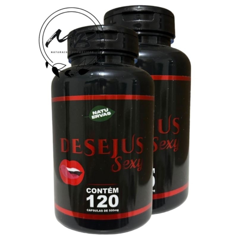Natuervas - Desejus-sexy  100%natural 1. 2. 3 unidades de 120 cápsulas de 500mg em Oferta na Shopee