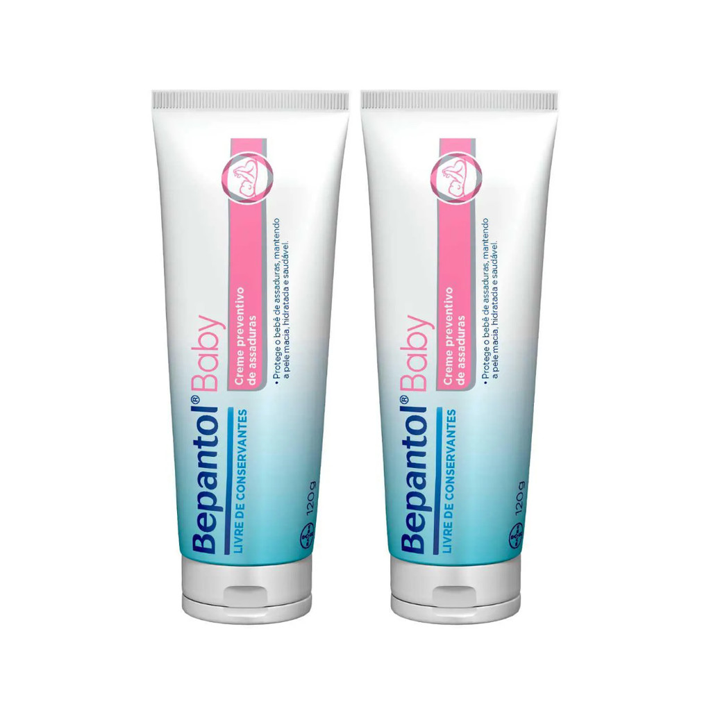 KIT 2 Bepantol Baby Pomada para Assaduras 120g