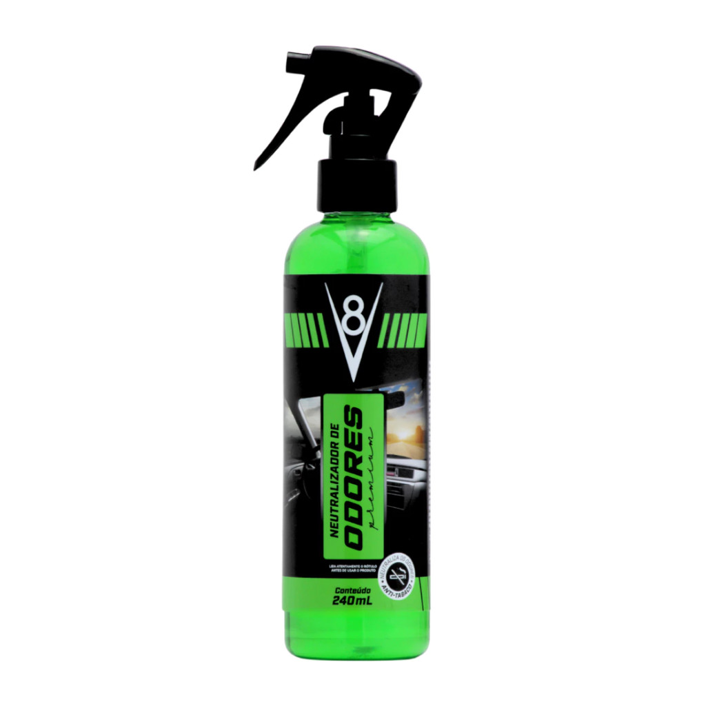 Neutralizador de Odores V8 240ml – Elimine Cheiros Ruins e Deixe Seu Carro Sempre Fresco - Home & Living