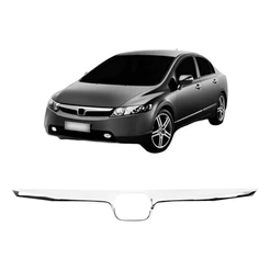 Friso Grade Central Para Honda Civic 2006 2007 2008 Cromado