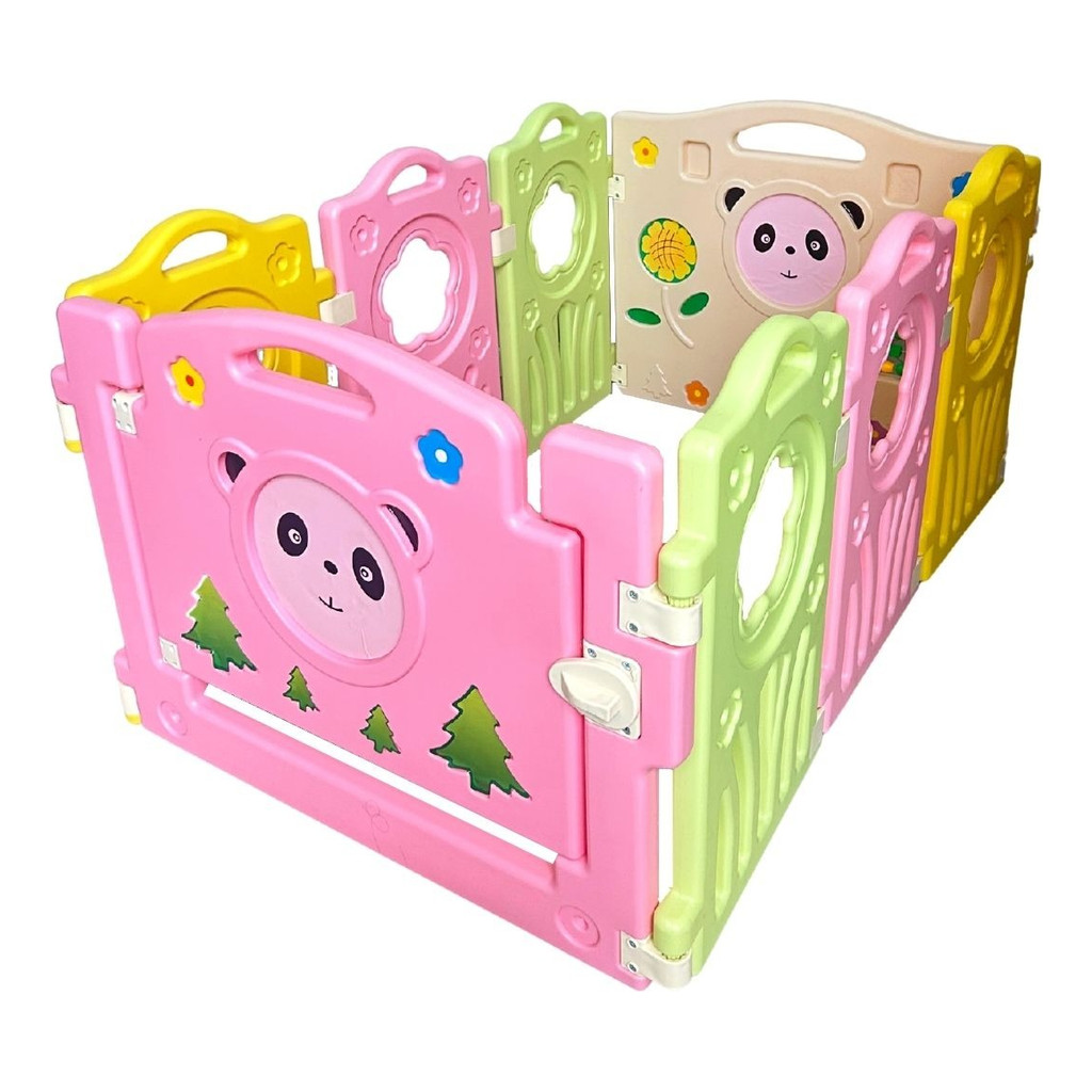 Cercado Chiqueirinho Grande Infantil Para Bebê 113cm Ursinho Importway