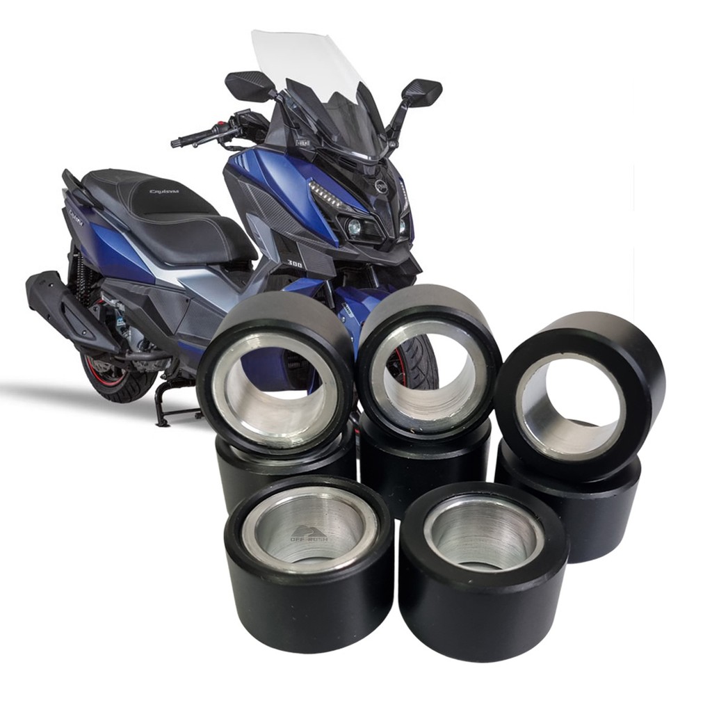 Kit 8 Roletes Peso Transmissão Embreagem Cvt - Danidrea - Dafra Maxsym 400i (15gr)