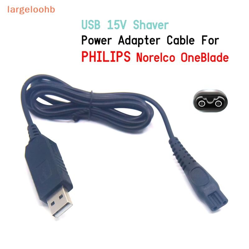 [largeloohb] HQ8505 15V Barbeador Carregador USB Cabo De Alimentação Para Série Elétrica 3000 5000 7000 9000 Uma Lâmina