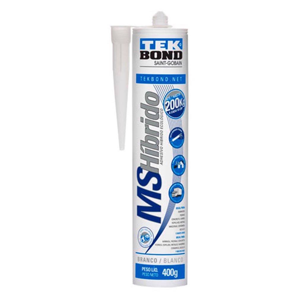 SELANTE MS FIXA TUDO HÍBRIDO 400G BRANCO TEKBOND em Oferta na Shopee