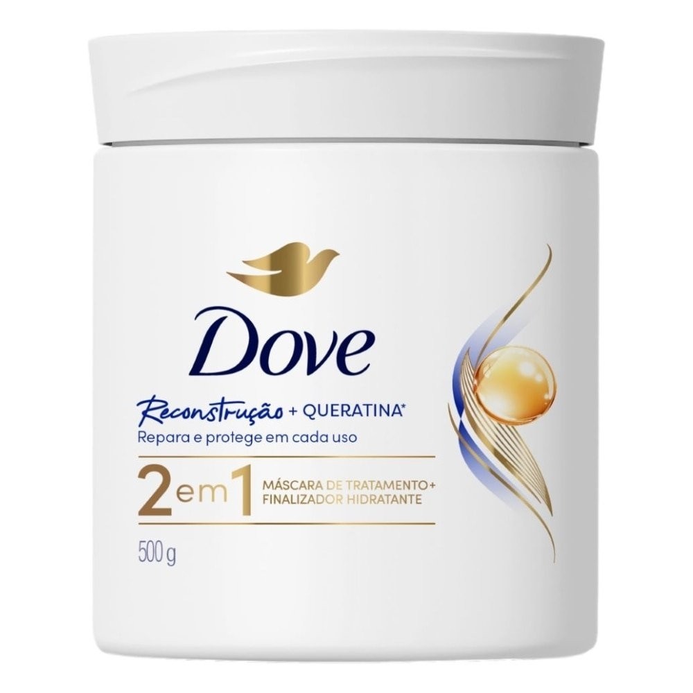 Máscara de Tratamento Dove 2 em 1 Rescontrução 500g em Oferta na Shopee