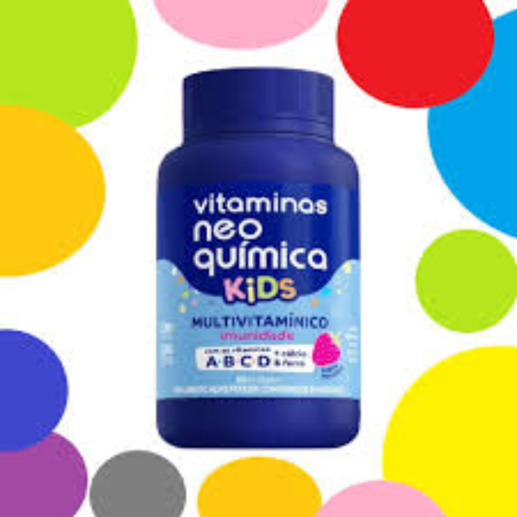Vitamina neo quimica kids 60 comprimidos mastigável