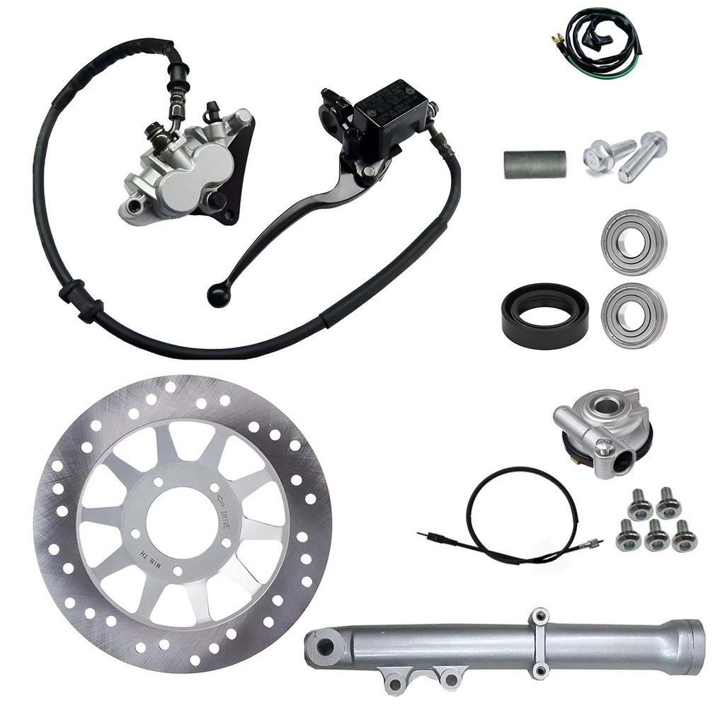 Kit Freio Disco Titan Ml 125 77 A 99 Pinça Pistão Duplo Mix