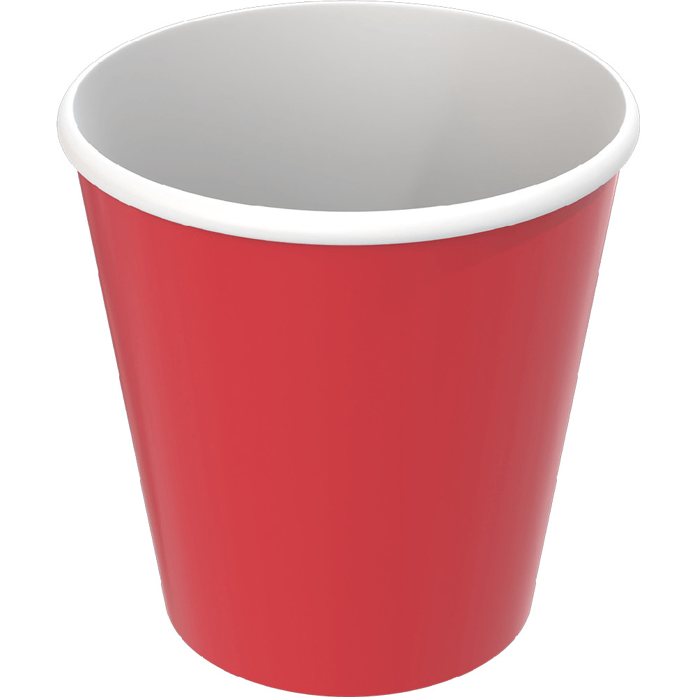 Copo De Papel Vermelho 200Ml  8 Unidades Para Festas. em Oferta na Shopee