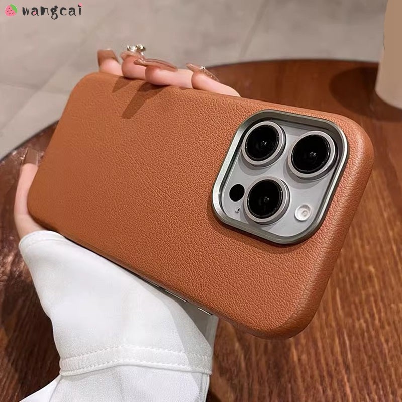 Para Samsung Galaxy A55 A54 A36 A35 A34 A32 A23 4G 5G Capa De Telefone Textura De Couro Negócios Luxo Simples Preto Bran