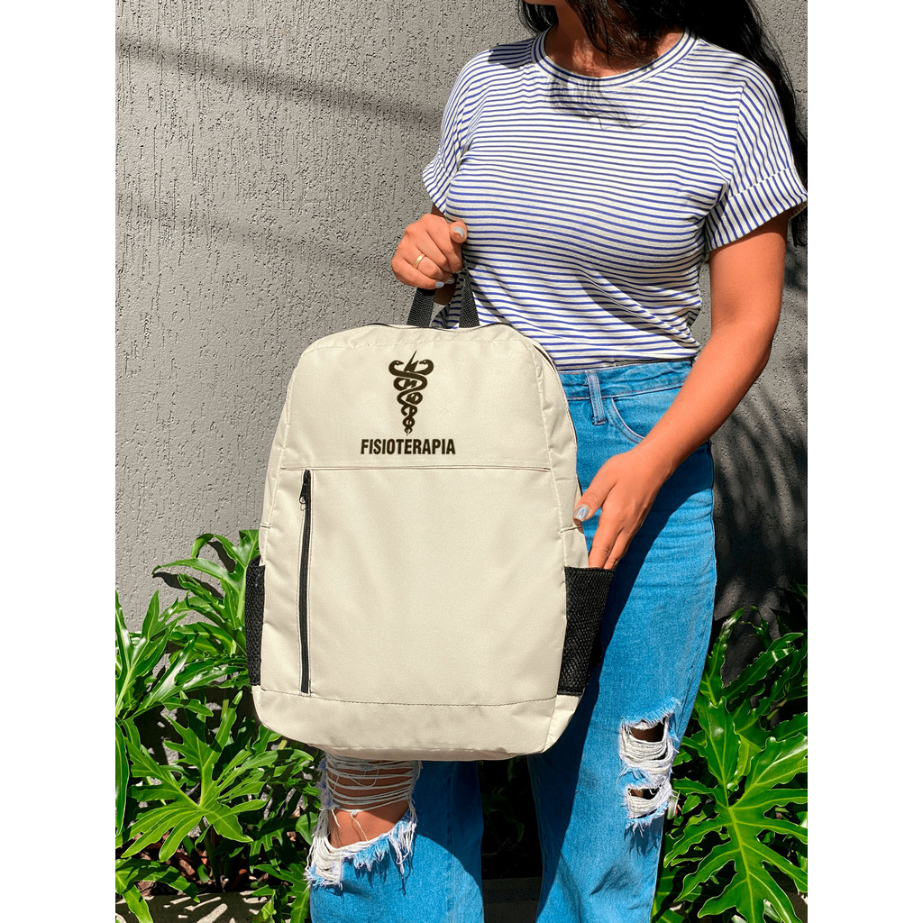 Mochila Vertical  - FISIOTERAPIA - Stilo Club Academia Trabalho Escolar Faculdade Viagem Masculino Feminino em Oferta na Shopee