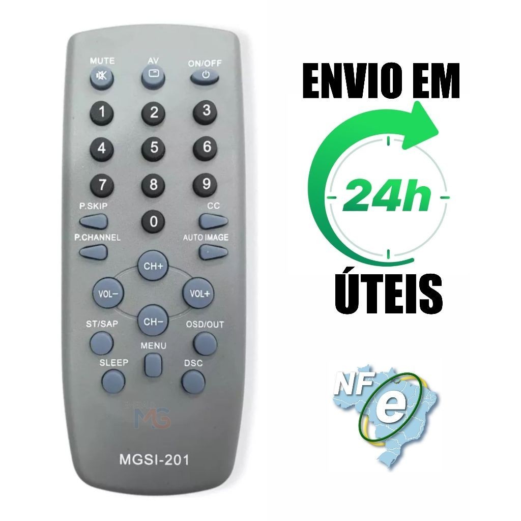Controle De Tv Cce Lcd, Tubo Rc201 Tl14ld Tl19ld