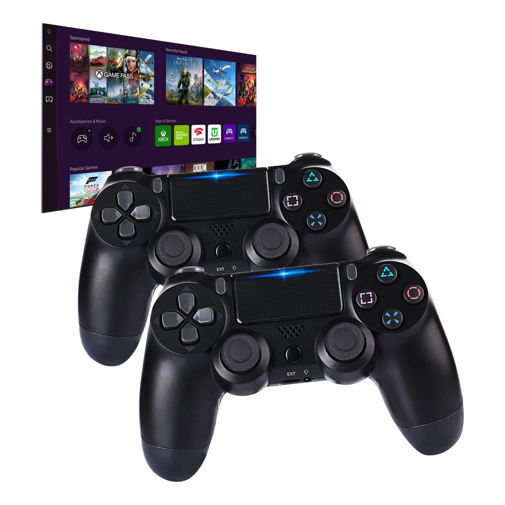 Kit 2 Controles Sem Fio Para Tv Samsung Cu7700 Bu Cu8000 Au7700  Xbox Game Pass Samsung Gaming Hub