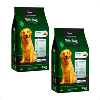 Kit 2 Ração Ração Billy Dog 7Kg Cães Adultos Ossinho e Carne em Oferta na Shopee
