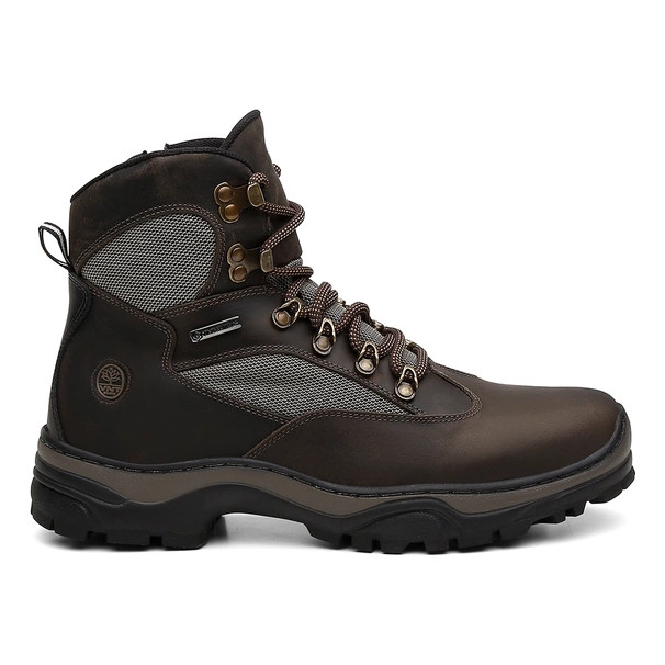 Bota Adventure Masculina Couro Legitimo Coturno Conforto Dia FH Vestuários