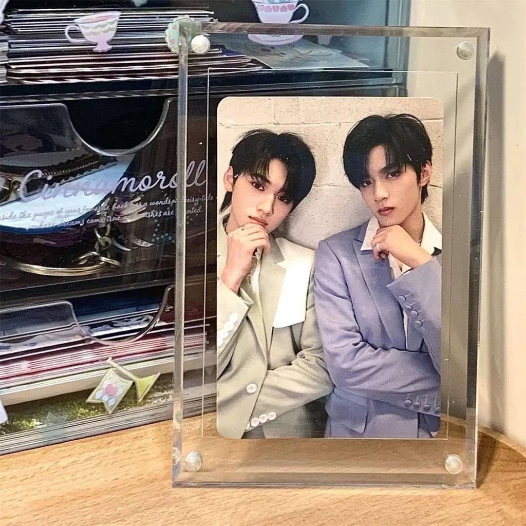 Suporte De Exibição Acrílico A Laser Para Álbum K-pop , Moldura Foto , 3 Polegadas , Cartão De Jogo , Coleção De Anime D em Oferta na Shopee