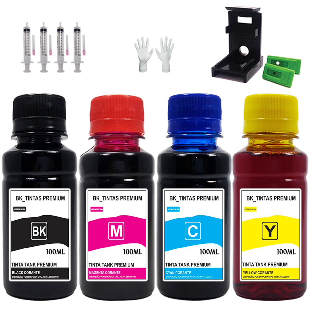 Tinta Recarga Cartucho Para Hp Impressora 2874 2774 2776 667 667xl