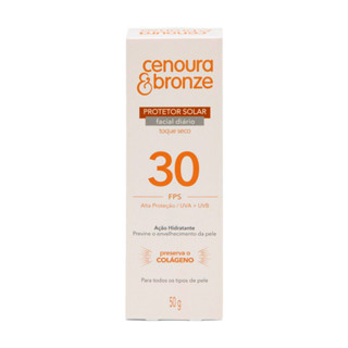 Protetor Solar Facial Cenoura E Bronze FPS 30 50g em Oferta na Shopee