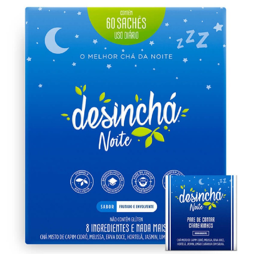 Desincha Cha Para 60 Dias C/60 Saches