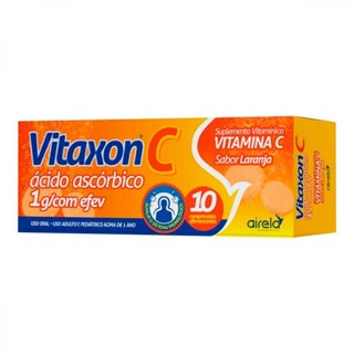 Suplemento Vitaxon C 1g Sabor Laranja Com 10 Comprimidos Efervescentes em Oferta na Shopee